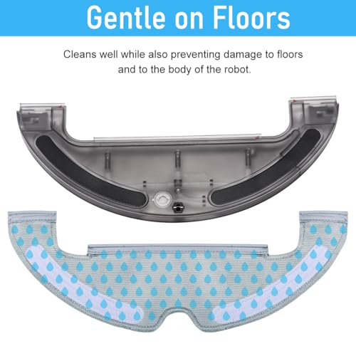 HASTHIP® Mopping Cloth for Mi Robot Vacuum Cleaner X10 Microfiber Absorbent Wet Dry Use Mop Replacements 2PCS HASTHIP® Mopping Cloth for Mi Robot Vacuum Cleaner X10 Microfiber Absorbent Wet Dry Use Mop Replacements 2PCS